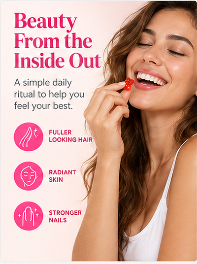 Averumi Hair Bloom | Biotin Beauty Gummies for Hair, Skin & Nails