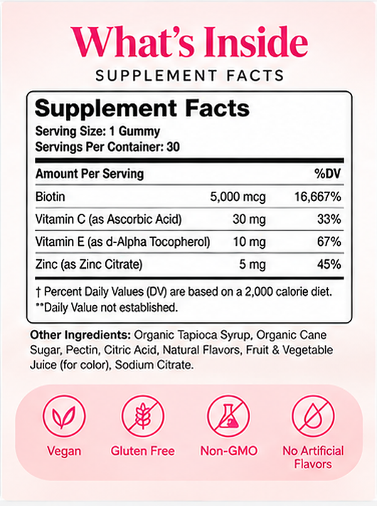 Averumi Hair Bloom | Biotin Beauty Gummies for Hair, Skin & Nails